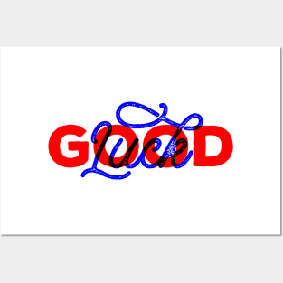 Good Luck Anaglyph design Posters and Art